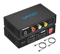 VEDINDUST HDMI Audio Extractor Optique Extracteur 4K Convertisseur vers Optique et Coaxial L R 3.5mm Stéréo Compatible HDCP 3D PCM Gestion EDID pour Amplificateur HDTV PS4 Blue ray DVD