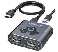 VEDINDUST Répartiteur HDMI Extend 4K @60Hz vers Dual HDMI Adaptateur Support Mirror ou Extend Compatible avec Windows XP/7/8/10/11 et macOS Convient pour Moniteurs, Téléviseurs, Projecteurs