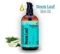 VEDIQUE REMEDIES Huile de feuilles de margousier | 100 ml (3,38 fl oz) | Huile ayurvédique multi-usages pour la peau | Guérison profonde et détoxication | Tout naturel
