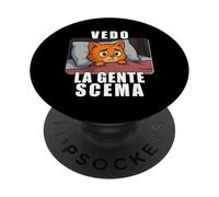 Vedo la Gente scema. Parodia per chi è circondato da idioti PopSockets PopGrip Adhésif
