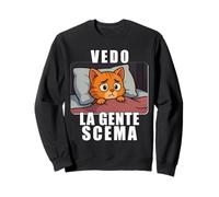 Vedo la Gente scema. Parodia per chi è circondato da idioti Sweatshirt