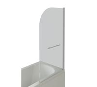 VeeBath RST035 Jade Panneau de protection en verre trempé avec porte-serviettes Chromé 1400 x 800 mm