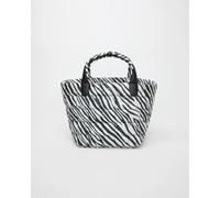 VeeCollective Sac Cabas Porter Shopper Blanc avec motif