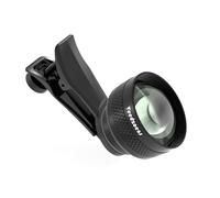 Veedzoens Téléobjectif 60 mm pour iPhone et smartphone Android, compatible avec la cage de téléphone SmallRig NEEWER, avec clip universel pour objectif de téléphone de 17 mm et sac portable noir