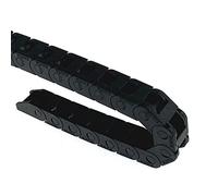 Veekaft Chaîne d'énergie fermée,Dimensions intérieures : 10 mmx1 0 mm,Longueur : 1000 mm,Rayon de courbure R18 avec connecteur d'extrémité,Convient pour les imprimantes 3D et les machines CNC