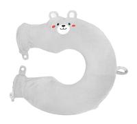 VEEKAY Bouillotte Eau Chaude Peluche en Forme de U,1L Bouillottes Cervicale et Epaule avec Amovible Lavable Housse,Thérapie Thermique Contre les Douleurs,au dos et Aux Épaules,pour Madame,Monsieur