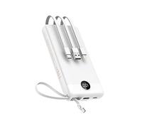VEEKTOMX Batterie Externe 20000mAh, Power Bank avec Câbles Intégrés