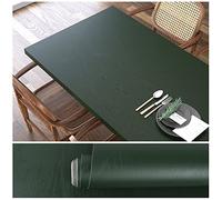 VEELIKE Papier Adhesif pour Meuble Bois Vert Foncé 40 cm x 900 cm Papier Peint Effet Bois Vintage Papier Collant pour Meuble Chambre Stickers Meuble Papier Peint pour Porte Salle de Bain Lavable