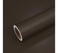 VEELIKE Papier contact marron moka pour armoires, meubles, papier peint autocollant en vinyle pour chambre à coucher, cuisine, comptoir, murs, étagères - 40 x 300 cm d'épaisseur