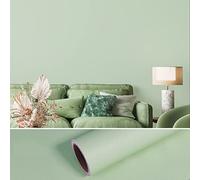 VEELIKE Papier Peint Adhesif Mural Vert Menthe Mat 81 cm × 300 cm Papier Peint Vert Menthe Papiers Peints Decoratif Chambre Revetement Mural Salon Rouleau Adhesif pour Meuble Cuisine Imperméable