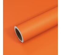 VEELIKE Papier peint autocollant épais amovible de 40 x 900 cm, orange de style bohème pour armoires, comptoirs, imperméable, couleur unie pour chambre à coucher, salle de bain, murs, meubles