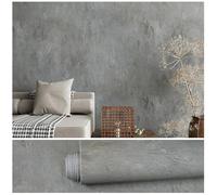 VEELIKE Papier Peint Effet Beton Gris Ardoise Texturé Papier Peint Loft Industriel Papiers Peints Imitation Ciment Papiers Peints Decoratifs Salon Revetement Mural Chambre Amovible 40 cm x 300 cm