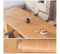 VEELIKE Papier Peint Effet Bois Beige Jaune Papier Adhesif pour Meuble Bois Sticker Meuble Adhésif Chambre Armoire Papier Peint pour Porte Salle de Bain Vinyle Adhesif Cuisine Imperméable 40cm×300cm