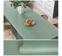 VEELIKE Papier Peint Effet Bois Vert Fumé Papier Peint Imitation Bois Vert Sauge Texturé Vinyle Adhesif Cuisine Adhesif pour Meuble Chambre Armoires Salle de Bain Lavable 40 cm x 300 cm
