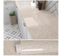 VEELIKE Papier peint en granit imperméable pour comptoirs, 40,9 x 80,9 cm, film vinyle autocollant amovible pour comptoir de cuisine, salle de bain, comptoirs