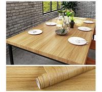 VEELIKE Papier Peint Imitation Bois Épaissir 40cm×900cm Papier Adhesif pour Meuble Cuisine Lavable Vinyle Adhesif Bois Papier Peint pour Porte Papier Autocollant Meuble Armoire Chambre Placard Tiroir