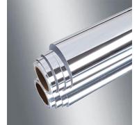 VEELIKE Papier Peint Miroir Argenté Papier Peint Adhesif Mural Effet Miroir Metal Réfléchissant 40 cm × 300 cm Revetement Mural Salon Salle de Bain Vinyle Adhesif Cuisine Imperméable Amovible