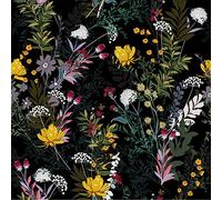 VEELIKE Papier peint mural vintage préencollé amovible en vinyle pour murs de salle de bain, armoires, étagères - 45 x 90 cm