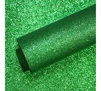 VEELIKE Papier Peint Pailleté Vert Épaissir Papier Peint Vert Brillant Papier Adhesif pour Meuble Rouleau Adhesif Decoratif Salon Décoration de Fête Stickers Cuisines Meuble Chambre 40cm×300cm