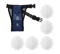 Veemoon 1 Couche-Culotte pour Chien avec 5 Coussinets absorbants, Bleu | Couches pour chiennes, culottes de protection menstruelle pour chiots, ajustables, lavables et anti-fuites pour chiennes de