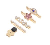 Veemoon 1 Ensemble Anneaux Décoratifs Alliage de Zinc pour Bracelets de Montre Accessoires de Bijoux pour Femmes Compatibles avec Silicone Améliorez Votre Style