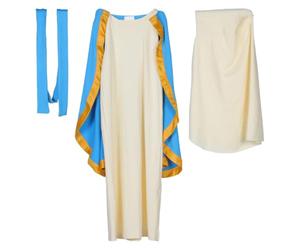 Veemoon 1 ensemble Costume de la Vierge pour filles, Costume de pour | Convient aux femmes mesurant entre 105 et 115 cm de tour de poitrine et pesant jusqu'à 20 kg. Robe avec cape, ceinture et