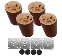 Veemoon 1 Ensemble De Pieds De Table en Bois Massif pour Armoires Pieds De Canapé Pieds De Chaise Support De Remplacement Pieds De Commode Pieds De Meubles Hauts Pieds De Banc