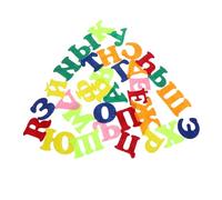 Veemoon 1 ensemble Kit Autocollants Alphabet Russe pour Garçon Fille de Stickers Colorés Feutre pour Apprentissage Préscolaire Décoration Murale et Activités Manuelles pour Tout Petits et