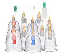 Veemoon 1 ensemble Kit de Ventouses Transparent Ensemble de Cupping pour Thérapie à Outils de Soin Du Corps Pratique et Économique