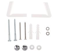 Veemoon 1 jeu de boulons de toilette : fixations de siège en acier inoxydable, vis, boulons de fixation en L, écrou de montage, accessoire de remplacement pour la réparation de siège de cuvette de