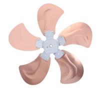 Veemoon 1 jeu de pales de rechange en aluminium pour ventilateur - Hélice et support industriels de rechange - 50,8 cm (20 pouces), conception à 5 pales, alésage de 12 mm pour ventilateurs sur pied