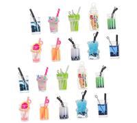 Veemoon 1 Jeu Mini Ornements De Bouteille En Verre Tout Petit Colliers Pour Pendentif Bouteille De Souhait Charmes De le De Souhaits En Verre Charme De le Un 20 Pièces