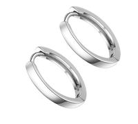 Veemoon 1 Paire boucle d'oreille ronde pour boucles d'oreilles goujons plaqué bijoux de boucle d'oreille filles dames cuivre blanche