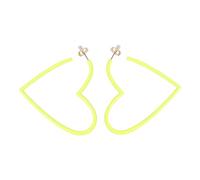 Veemoon 1 Paire Boucles D'oreilles Coeur Boucles D'oreilles Élégantes Pendentif D'oreille Tendance Clous D'oreilles Simples Décor D'oreille Oreille Pendante Oreillettes De Mode Vert