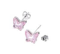 Veemoon 1 Paire Boucles d'oreilles en cristal Accessoires d'oreille Crajout d'oreille chic Boucles d'oreilles élégantes bijoux femme étages clous d'oreilles rose