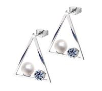 Veemoon 1 Paire boucles d'oreilles triangles acier sterling étalon boucles d'oreilles géométriques à la mode boucles d'oreilles géométriques de mode décors d'oreille exquis