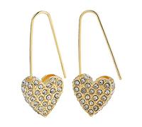 Veemoon 1 Paire Boucles d'oreilles Zircon goupille décor d'oreille boucles d'oreilles style cool Bijoux d'oreille boucles d'oreilles créoles à épingles alliage Golden