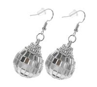 Veemoon 1 Paire Boucles Oreilles Disco Accessoire de Costume Vintage pour Parfait pour Fêtes et Événements