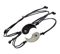 Veemoon 1 Paire Bracelet Yin Yang Tai Chi bracelet couple trucs de petit et petite amie bracelets de couple assortis bracelets et elle assortir des trucs de couples alliage