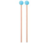 Veemoon 1 paire de maillets pour xylophone avec tête en caoutchouc et | Maillets de percussion, baguettes cloches pour glockenspiel, tambour à languettes et marimba, bleu ciel
