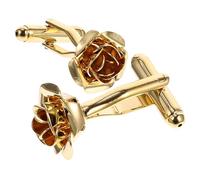 Veemoon 1 Paire ongles à manches roses coiffures costume accessoires hommes Boutons de manchette en or Boutons de manchette artisanaux boutons de manchette accordéon d'affaires