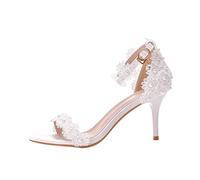 Veemoon 1 Paire Sandales Talons Fins Chaussures Élégantes pour Cérémonies et Événements Formels et Faciles à Enfiler