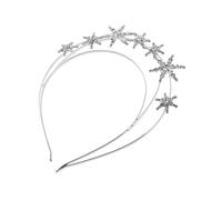 Veemoon 1 pièce Bandeau Étoile Rhinestones Accessoire de Mariage Chic et Élégant Couronne Cristal Multi Couches pour Fête et Cérémonie