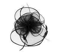 Veemoon 1 Pièce Chapeau Tulle Plume pour Femme Accessoire Élégant de Banquet et Cérémonie pour Fêtes