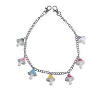 Veemoon 1 Pièce collier champignon branché hanche nom bijoux de cou clé faux pendentif cou accessoires hip-hop bijoux femme collier de mode accessoires clavicule résine