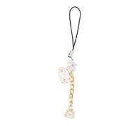 Veemoon 1 Pièce Pendentif Bouchon Anti-poussière Trou Petit Accessoire Pendentif Téléphonique Mignon Couverture Bouchon De Téléphone De Dessin Animé Pc Blanche