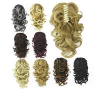 Veemoon 1 Pièce Perruque Chignon Bouclé Synthétique avec Clip Pince Extension de Cheveux Queue de Cheval Accessoire Pratique et Filles Couleur