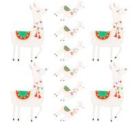 Veemoon 10 Breloques en Acrylique de Lama Pendentifs Adorables pour Boucles d'Oreilles et Colliers Accessoires DIY pour Bijoux et Décorations Créatives pour Loisirs Manuels