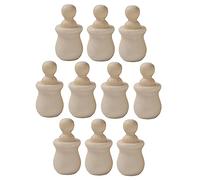 Veemoon 10 ensembles Kit de Poupées à Peindre Créatif pour Garçon Fille Figurines Artisanales DIY Jeu Éducatif pour Tout Petits Familial de Marionnettes à Décorer