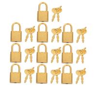 Veemoon 10 Ensembles Mini Locks With Keys For Suitcase And Treasure Box Vintage Portable Padlocks For Travel Bags Jewelry Diary Toolbox